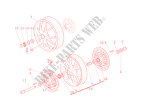 FRONT AND REAR WHEELS for Ducati Streetfighter S 2010