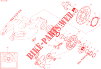 REAR WHEEL HUB   DISC   CHAIN for Ducati Multistrada 1260 S ABS 2019