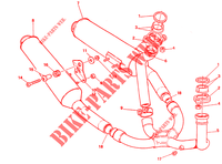 EXHAUST SYSTEM for Ducati 750 SS 1994