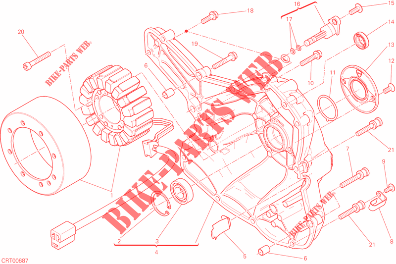 ALTERNATOR / COVER for Ducati Scrambler Flat Track Pro 800 2016