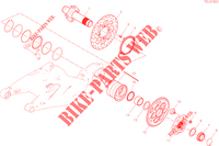 REAR WHEEL PIN for Ducati DIAVEL V4 2023